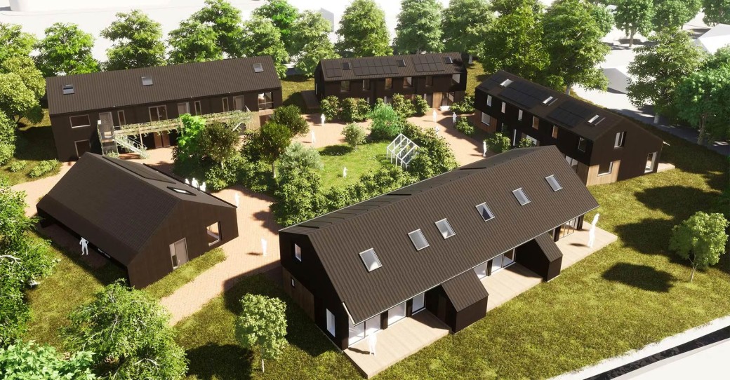 Nieuwe woningen in buurtschap de Gast