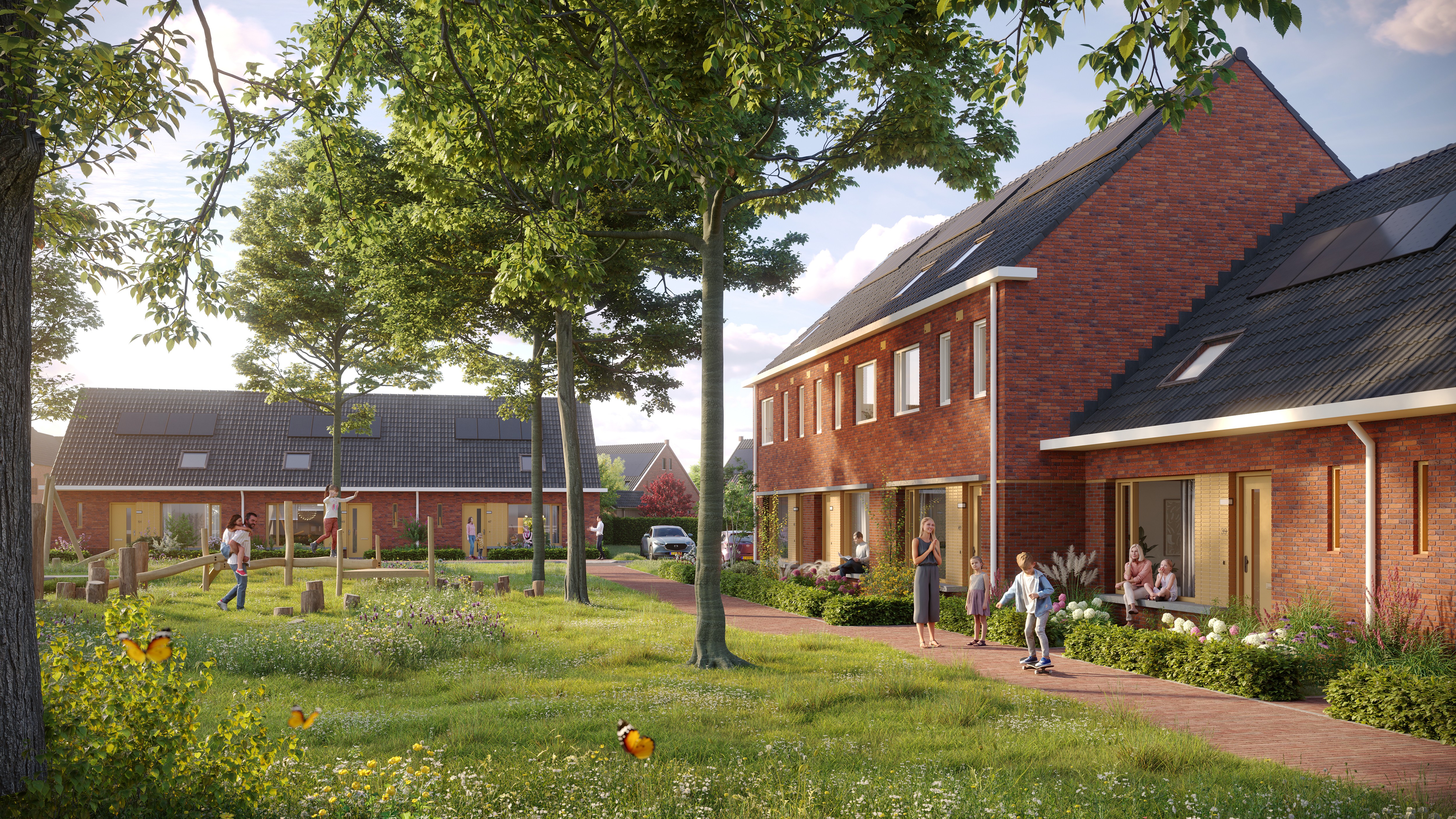 Impressiebeelden van het ontwerp van De Deur in Huis